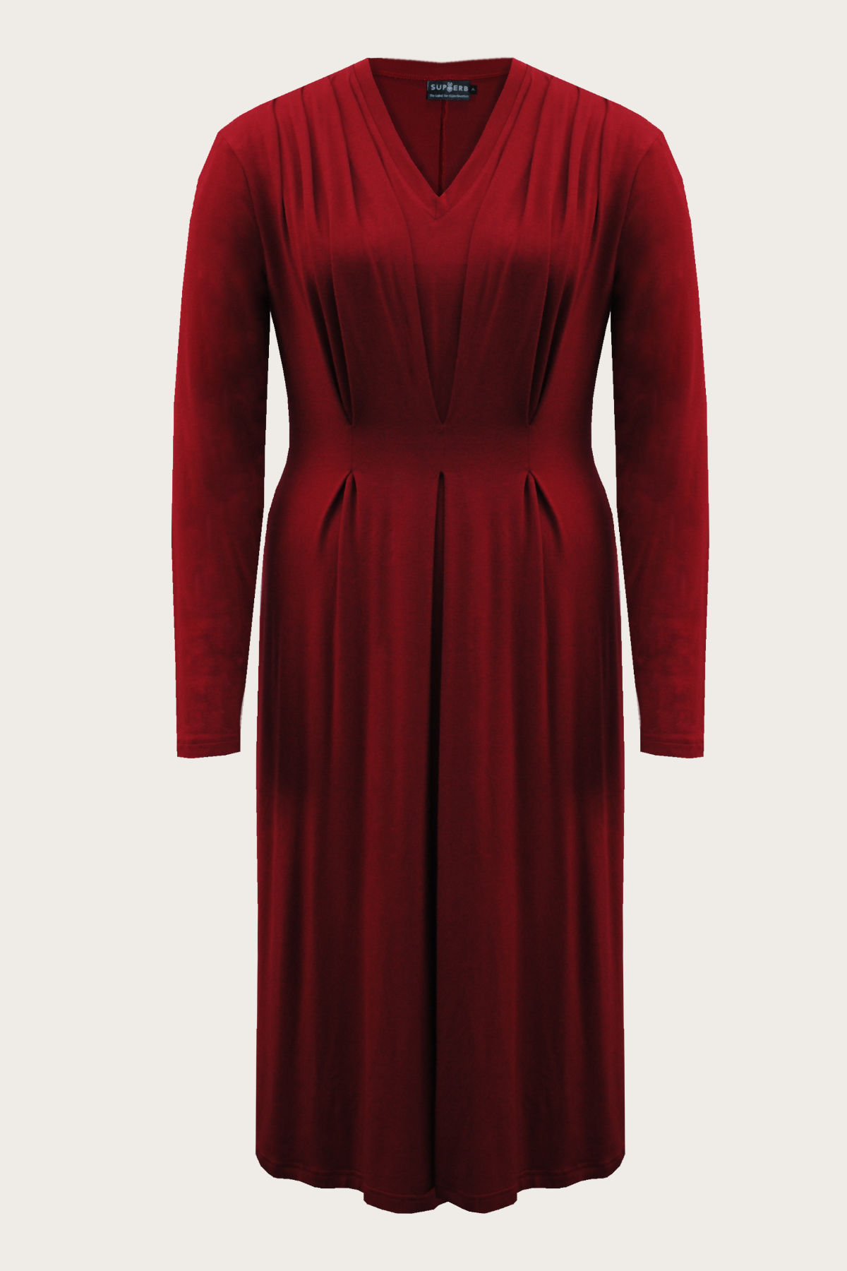 Kleid mit kellerfalten lang clearance